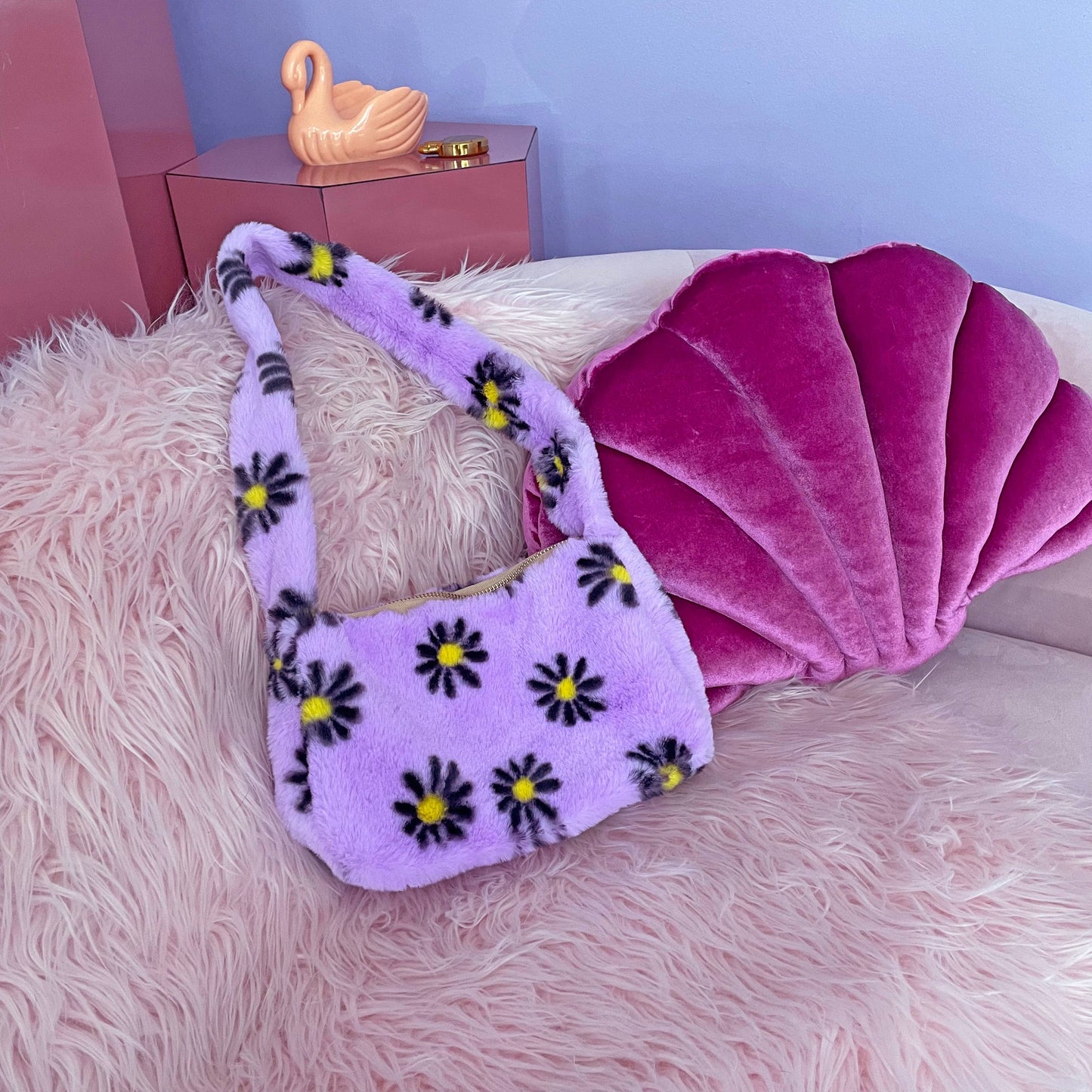 Purple Daisy Purse